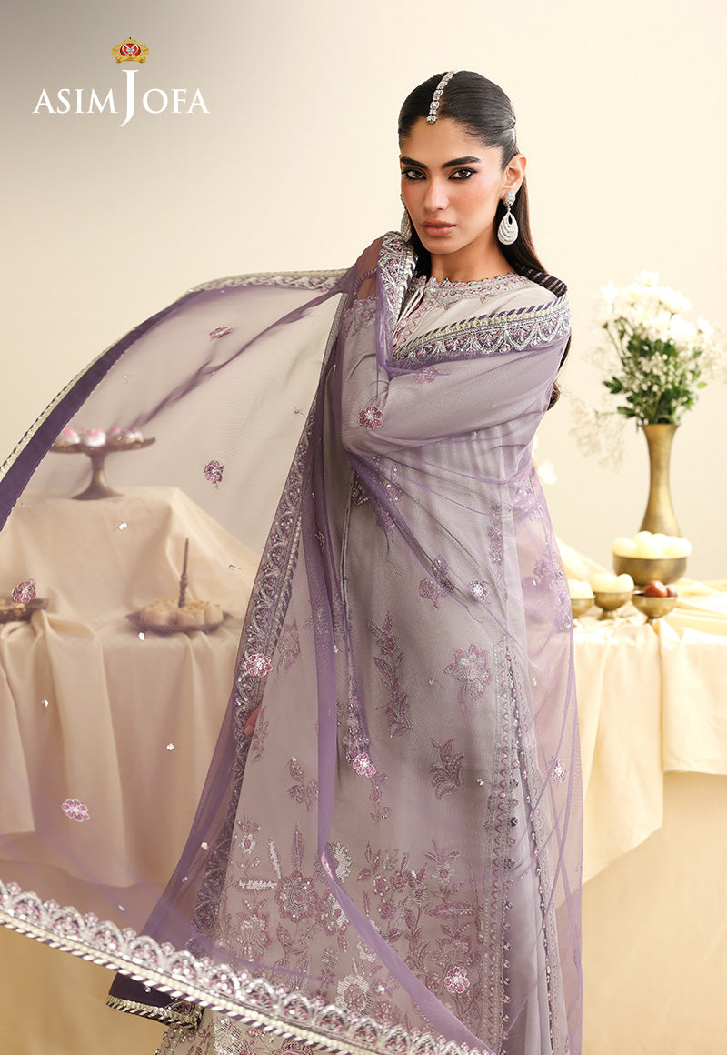 AJULIH-09 Embroidered Boski Silk Unstitched 3 Pcs