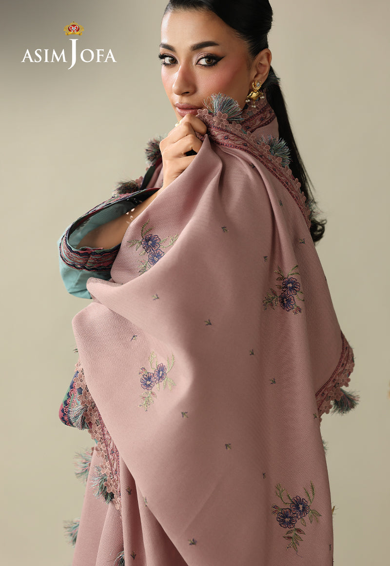 AJULK-03 Embroidered Rod Unstitched 3 Pcs