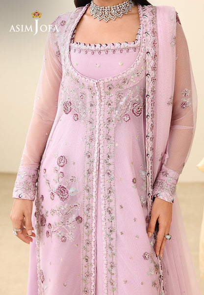 AJULIH-06 Embroidered Poly Net Unstitched 3 Pcs
