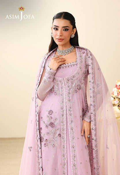 AJULIH-06 Embroidered Poly Net Unstitched 3 Pcs