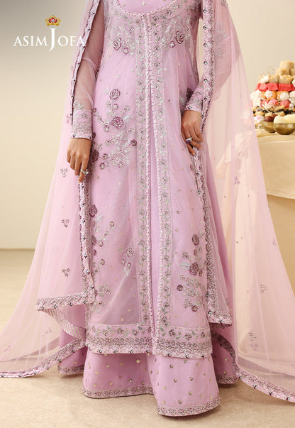 AJULIH-06 Embroidered Poly Net Unstitched 3 Pcs