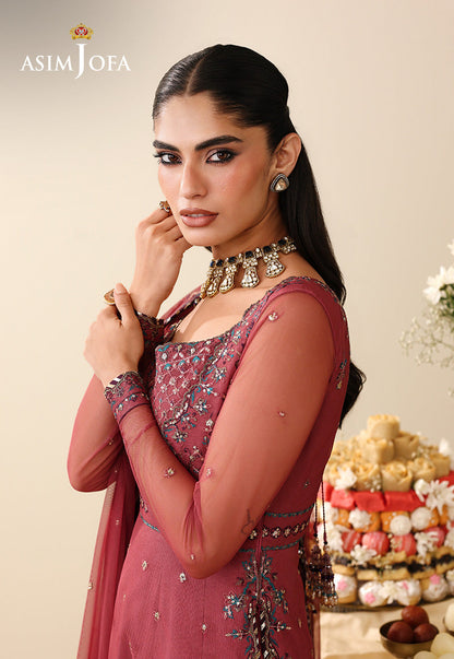 AJULIH-05 Embroidered Poly Net Unstitched 3 Pcs