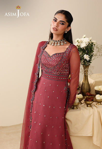 AJULIH-05 Embroidered Poly Net Unstitched 3 Pcs