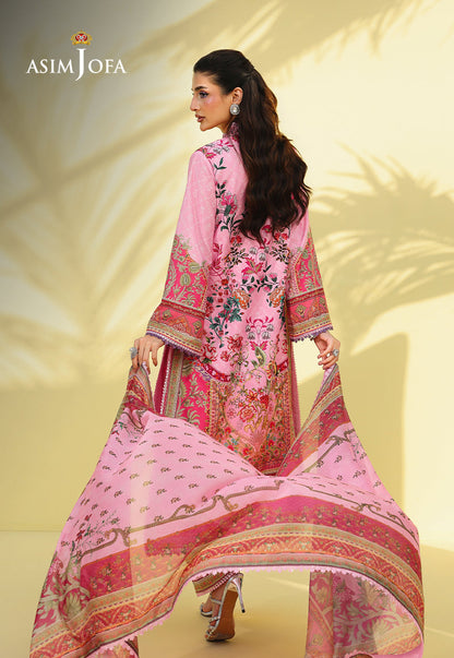 AJUC-06 Printed Crepe Silk Unstitched 3 Pcs