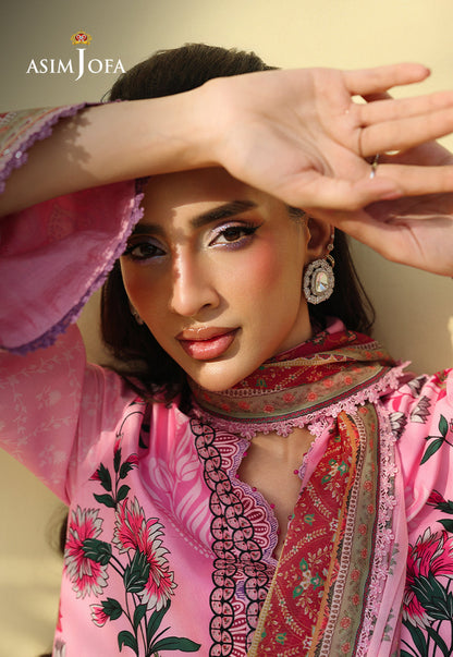 AJUC-06 Printed Crepe Silk Unstitched 3 Pcs
