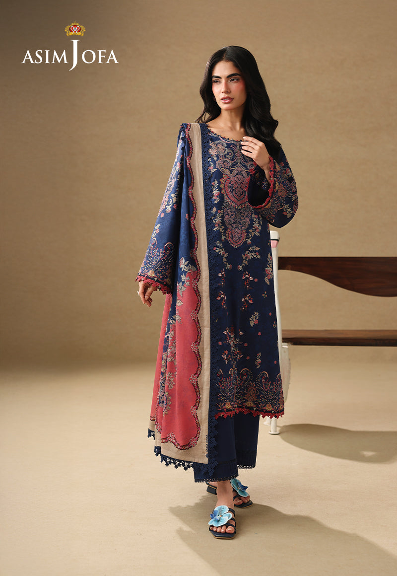 AJUBC-10 Printed Lawn Unstitched 3 Pcs