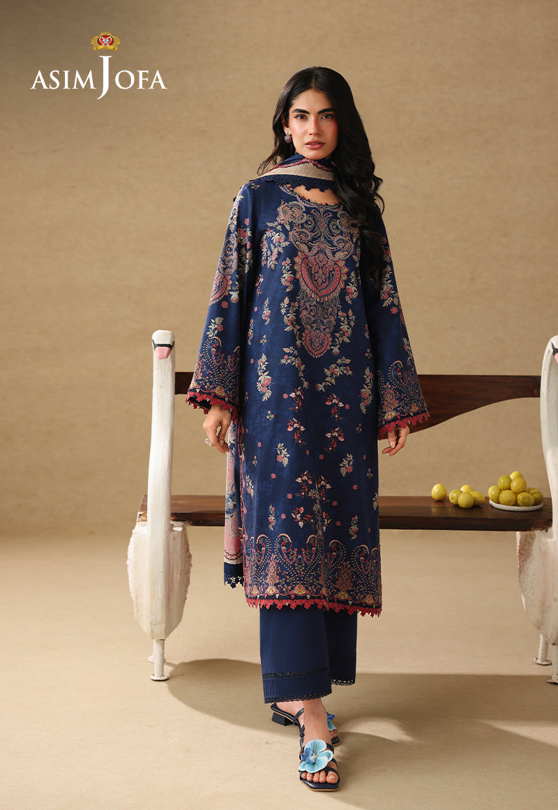 AJUBC-10 Printed Lawn Unstitched 3 Pcs