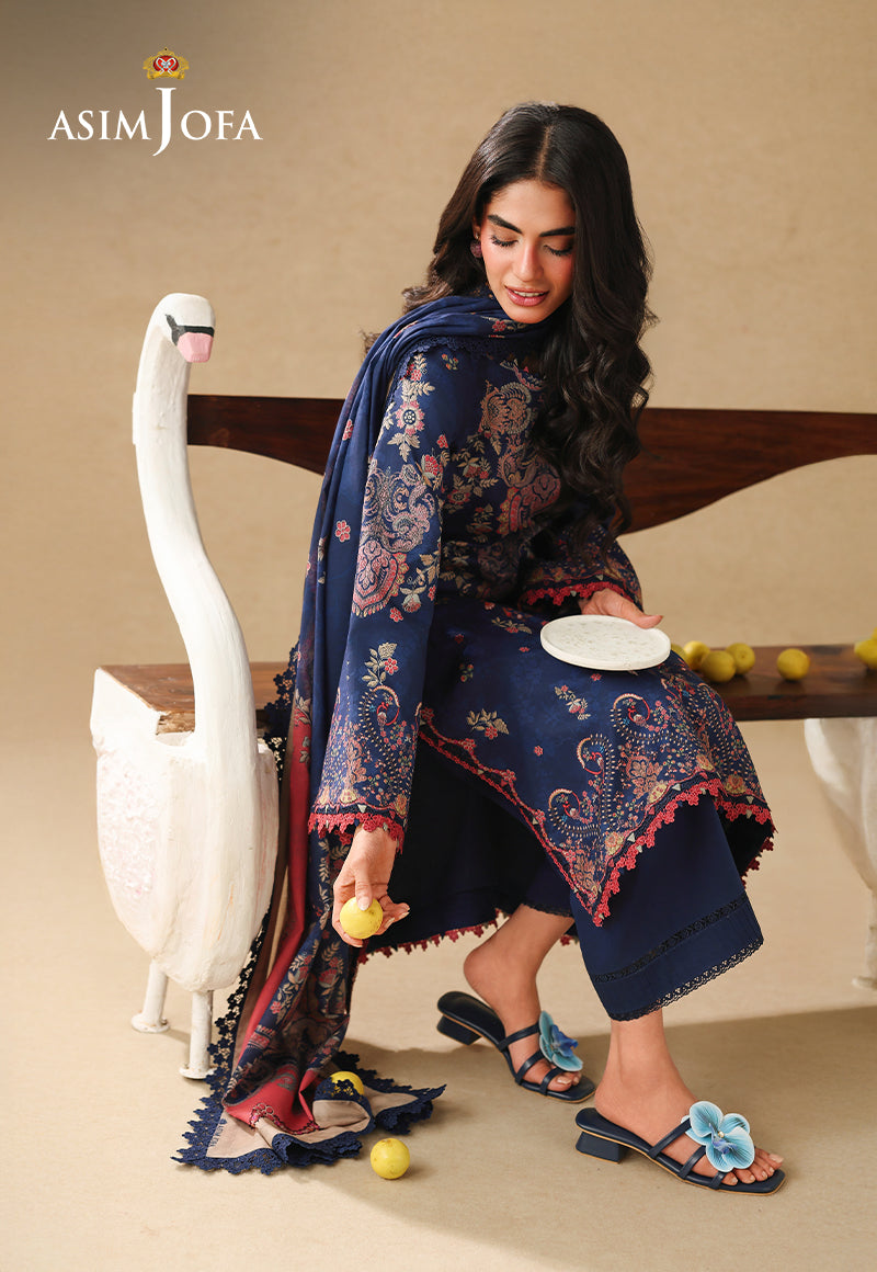 AJUBC-10 Printed Lawn Unstitched 3 Pcs