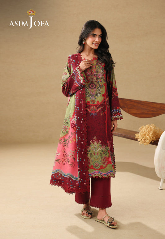 AJUBC-09 Printed Lawn Unstitched 3 Pcs