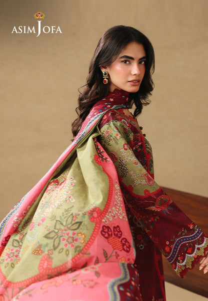 AJUBC-09 Printed Lawn Unstitched 3 Pcs