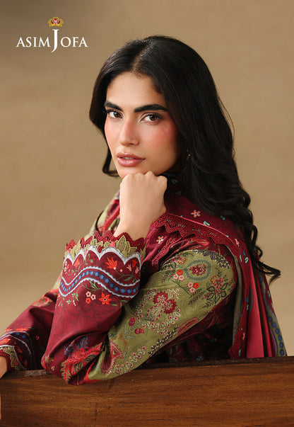 AJUBC-09 Printed Lawn Unstitched 3 Pcs