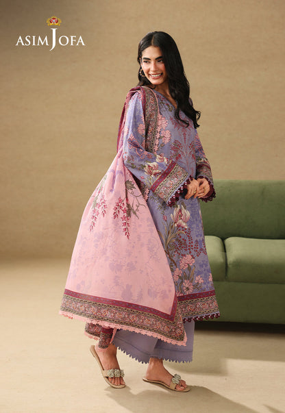 AJUBC-06 Printed Lawn Unstitched 3 Pcs