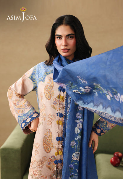 AJUBC-05 Printed Lawn Unstitched 3 Pcs