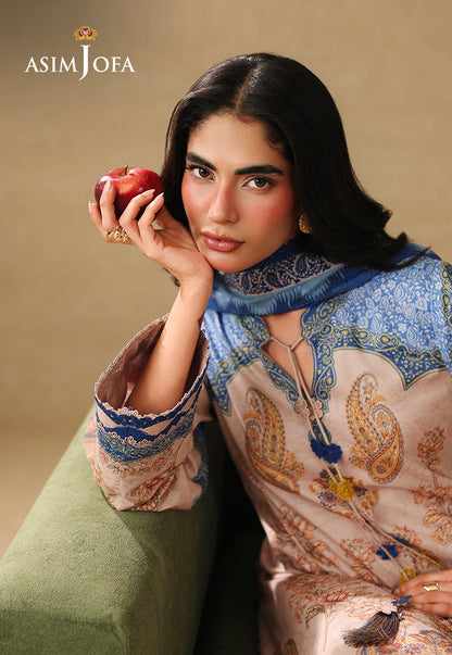 AJUBC-05 Printed Lawn Unstitched 3 Pcs