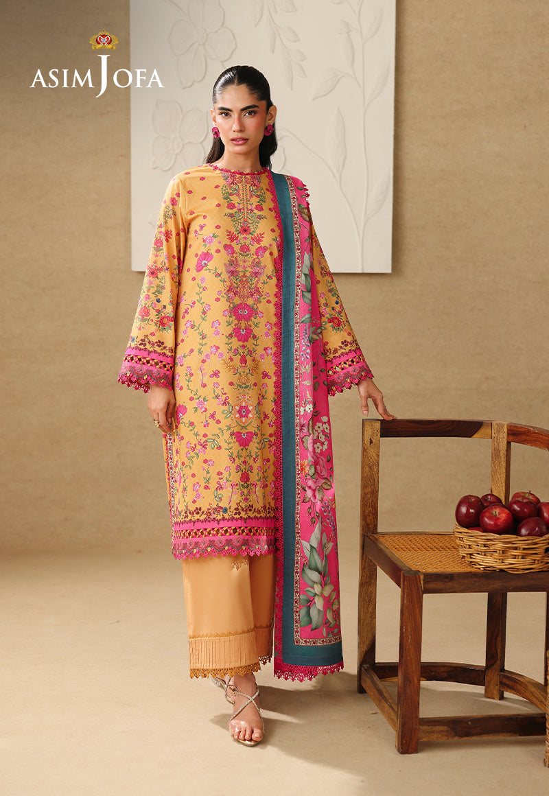 AJUBC-02 Printed Lawn Unstitched 3 Pcs