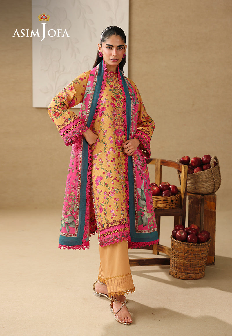 AJUBC-02 Printed Lawn Unstitched 3 Pcs