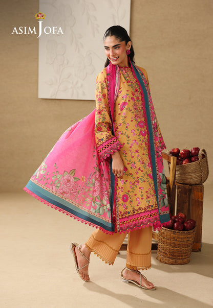 AJUBC-02 Printed Lawn Unstitched 3 Pcs