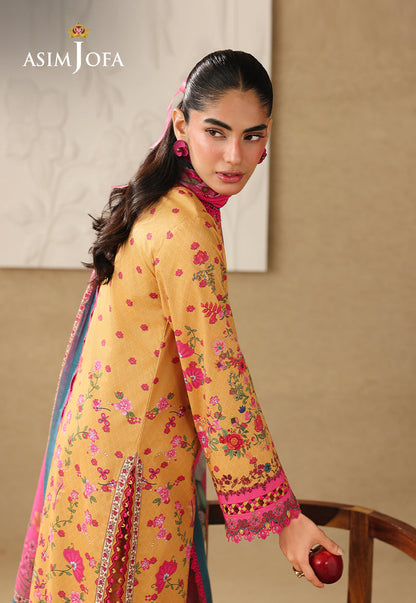 AJUBC-02 Printed Lawn Unstitched 3 Pcs