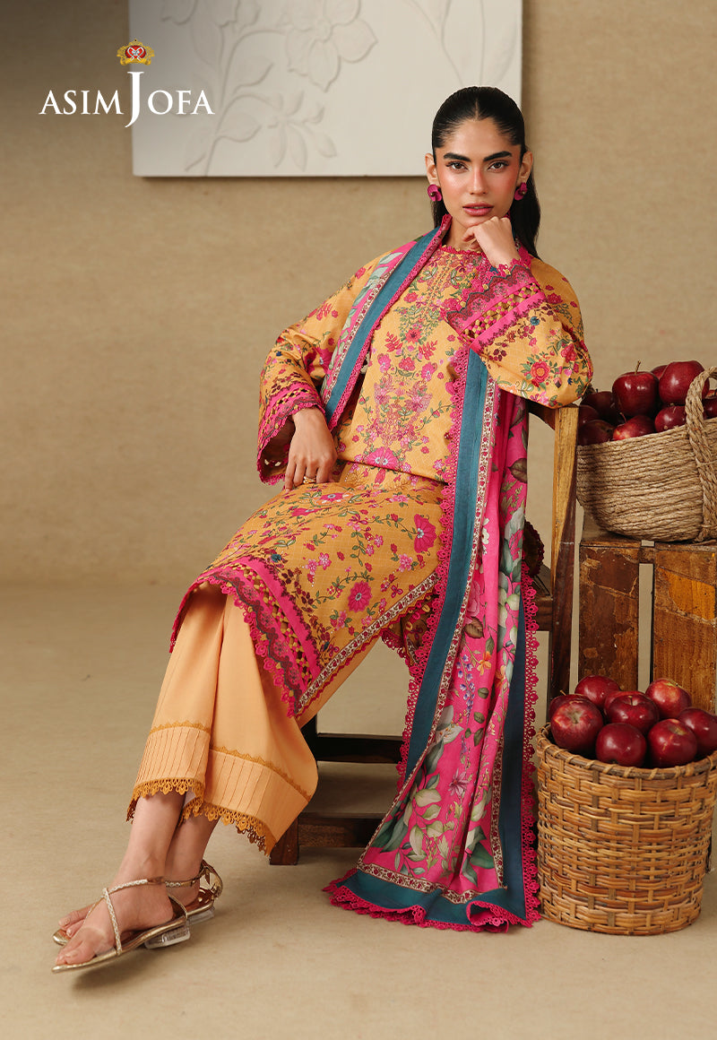 AJUBC-02 Printed Lawn Unstitched 3 Pcs