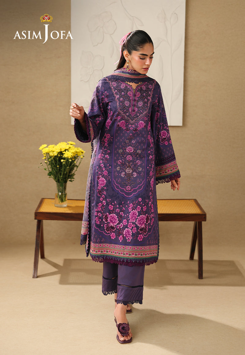 AJUBC-08 Printed Lawn Unstitched 3 Pcs