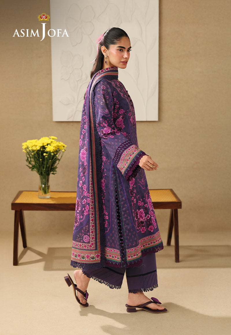 AJUBC-08 Printed Lawn Unstitched 3 Pcs