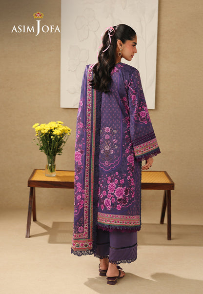 AJUBC-08 Printed Lawn Unstitched 3 Pcs
