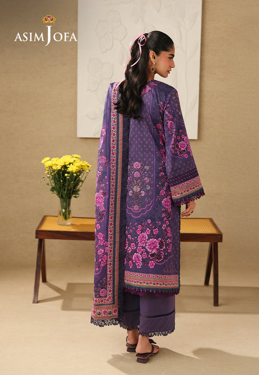 AJUBC-08 Printed Lawn Unstitched 3 Pcs