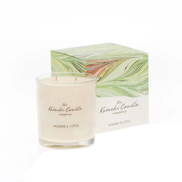 The Karachi Candle Jasmine&lotus Candle 7.3oz