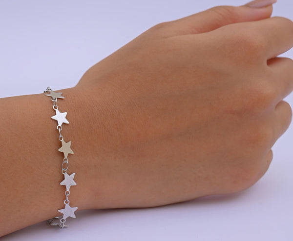 Starry Path Bracelet Silver