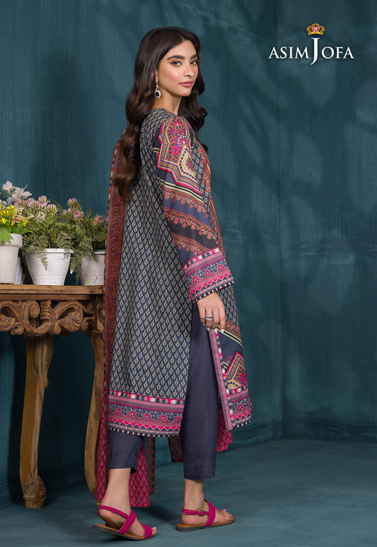 AJGR-12 PRINTED SWISS LAWN 3 PCS