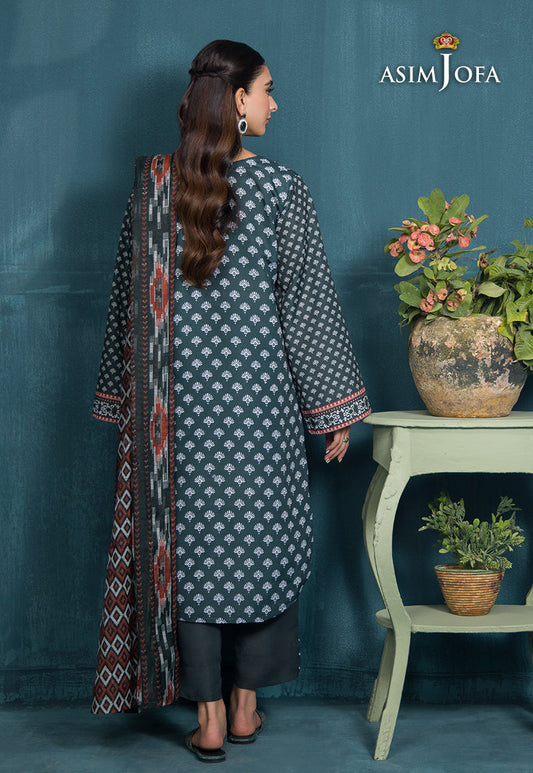 AJGR-11 PRINTED SWISS LAWN 3 PCS