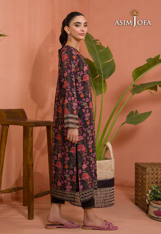 AJGR-02 PRINTED COTTON SILK 1 PC