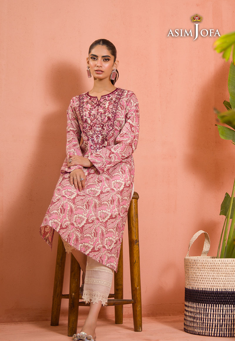 AJGR-03 EMBROIDERED COTTON SILK 1 PC