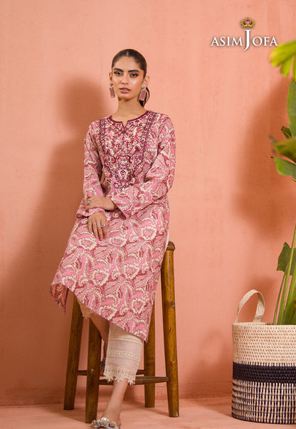 AJGR-03 EMBROIDERED COTTON SILK 1 PC
