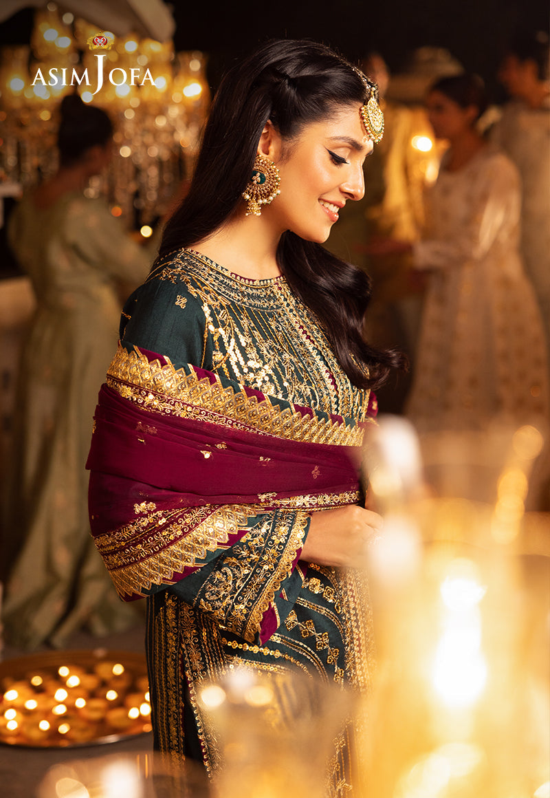 AJSH-20 EMBROIDERED RAW SILK 3 PCS