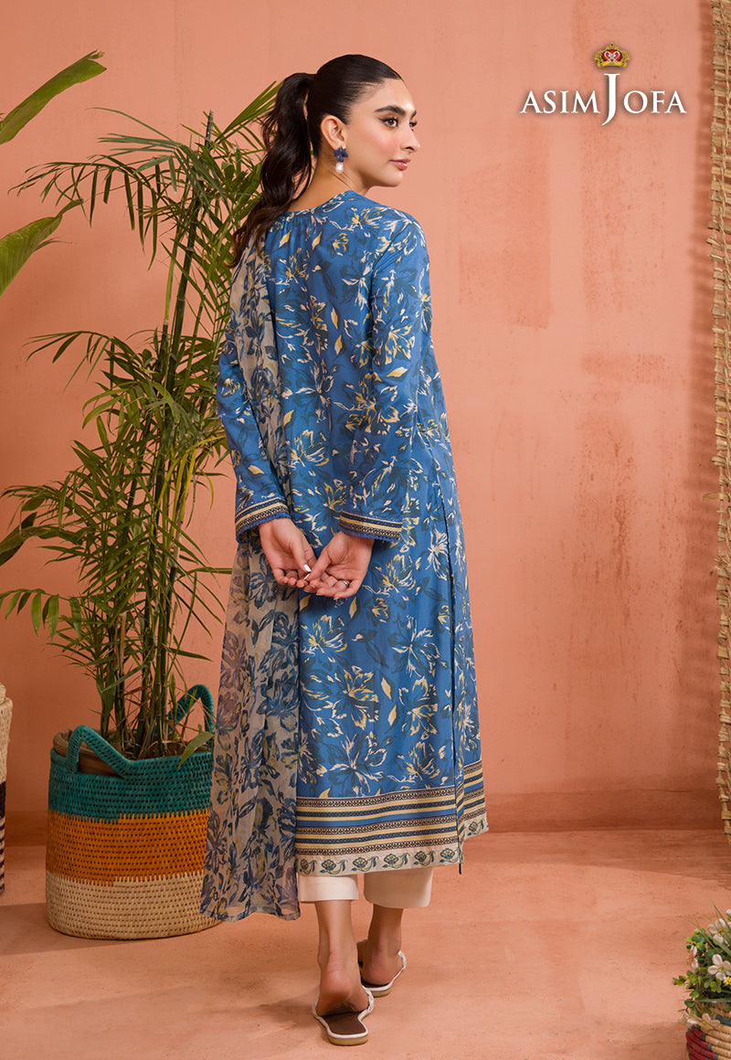 AJGR-06 EMBROIDERED COTTON SILK 2 PCS