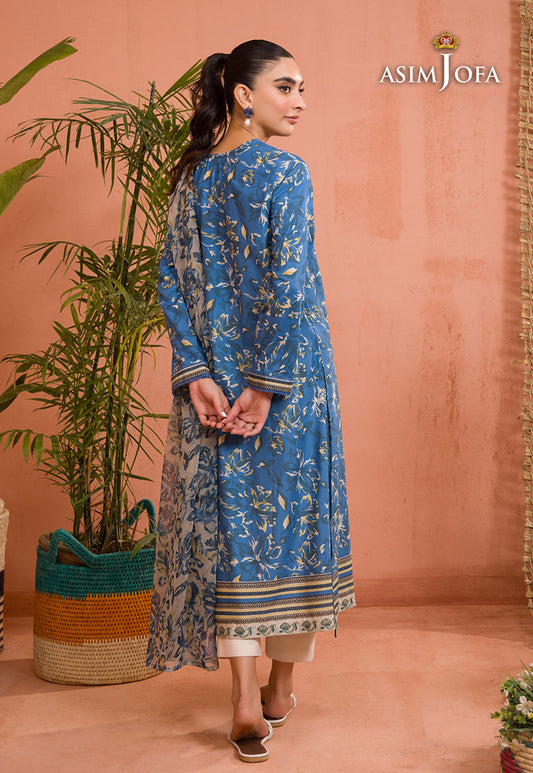 AJGR-06 EMBROIDERED COTTON SILK 2 PCS