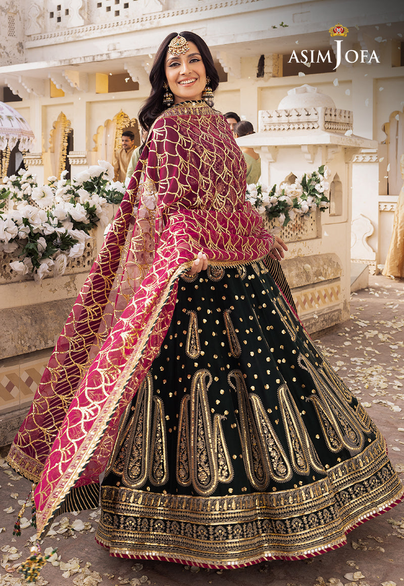AJSHP-11 EMBROIDERED RAW SILK STITCHED 3 PCS