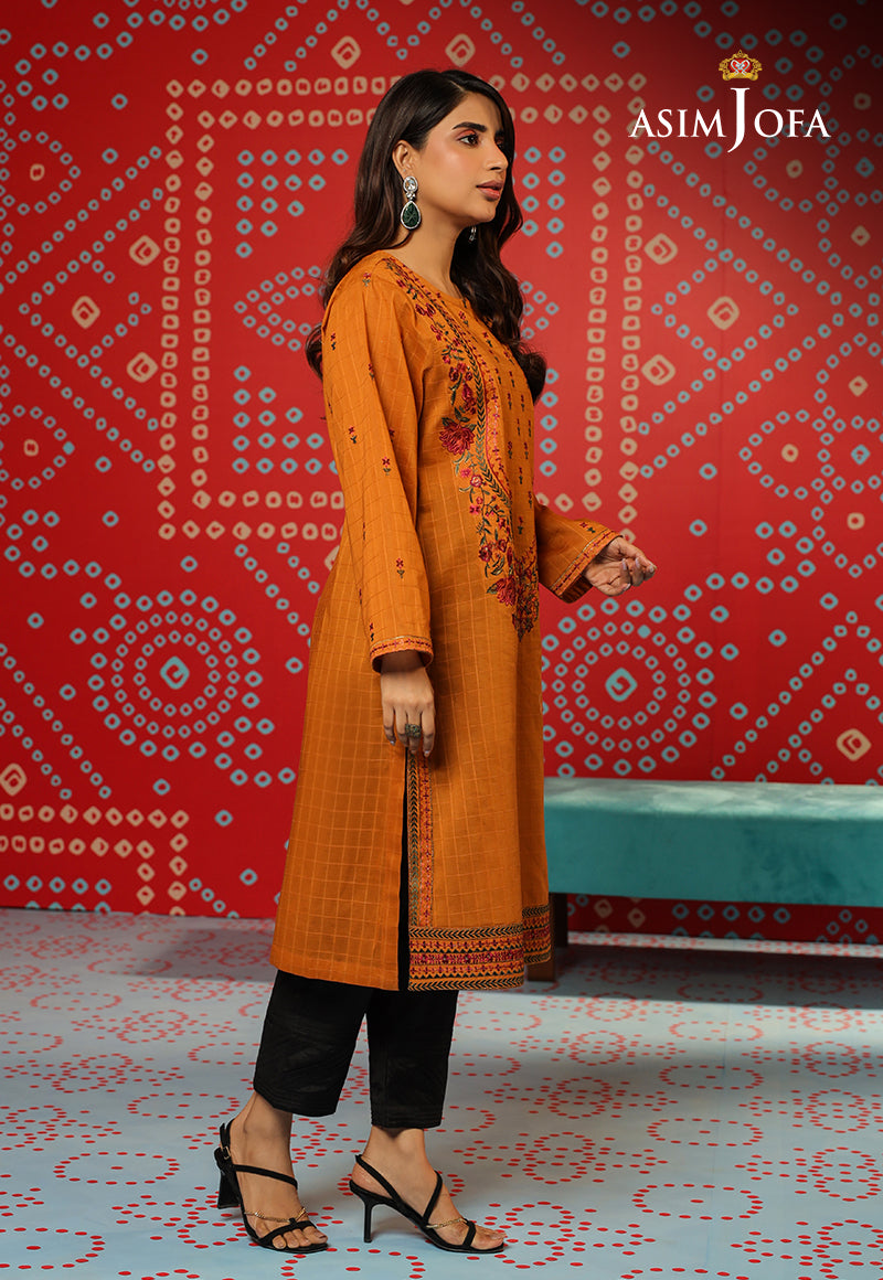 AJTM-21 - 1 PC EMBROIDERED SELF JACQUARD 1 PC