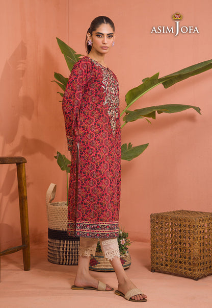 AJGR-04 EMBROIDERED COTTON SILK 1 PC