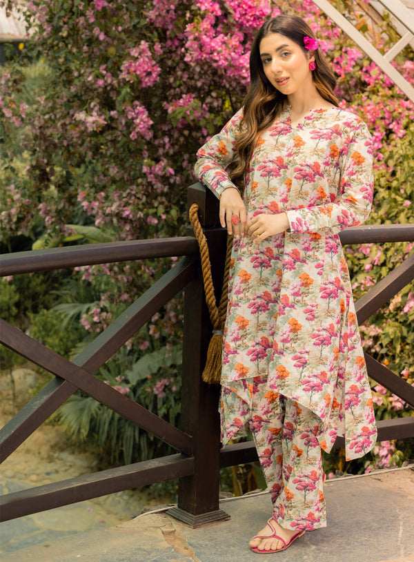 Bage-e-Gul By Gul Ahmed Printed Lawn Unstitched Kurti - GA24BG SL-42066