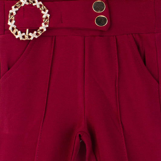 Baby Girl Double Button Fancy Clip Bell Bottom