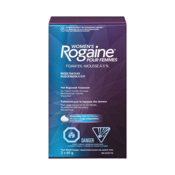 Rogaine Foam 5% Women's 2x60g Canada