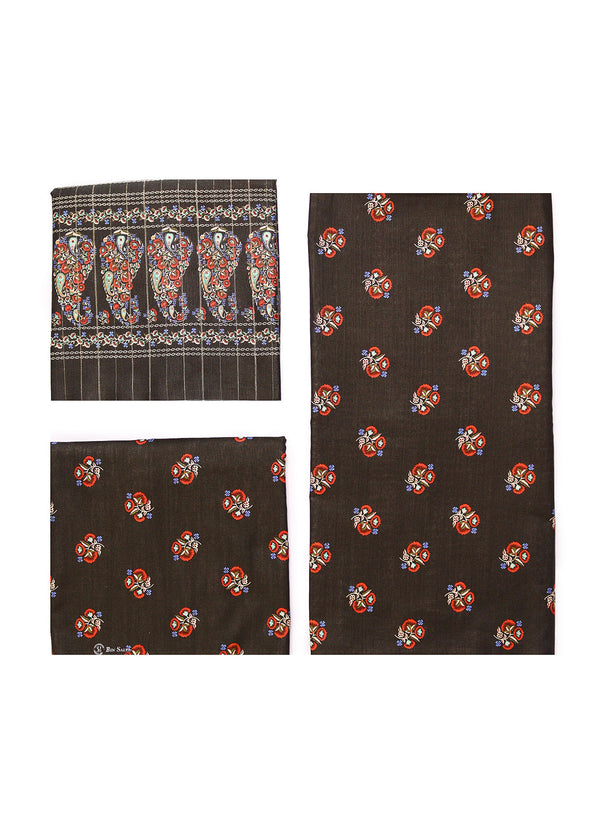 Bin Saeed Printed Khaddar Suits Unstitched 3 Piece - BS24K 15