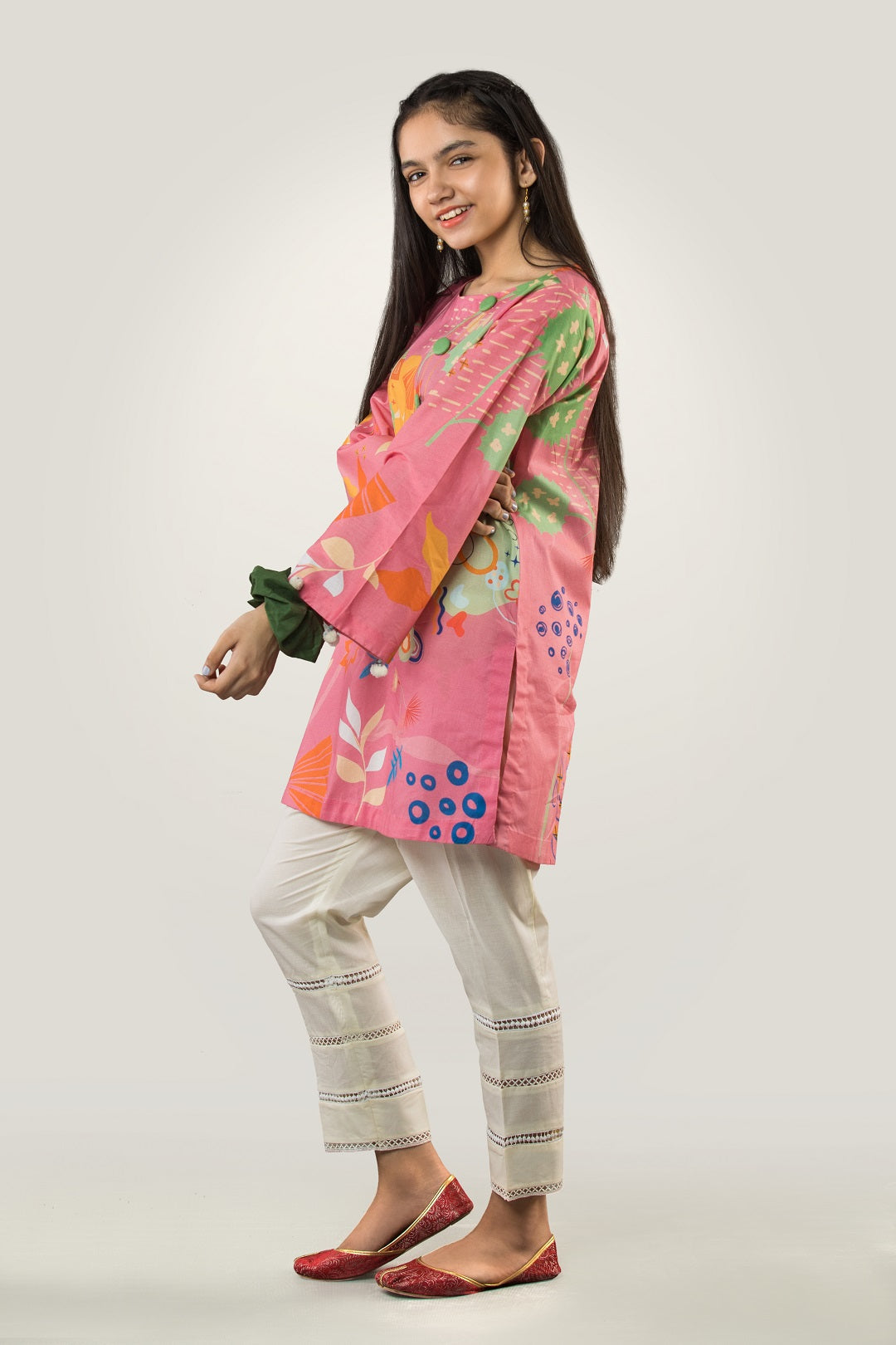 POP ART Digital Printed Lawn Shirt & Cotton Trouser