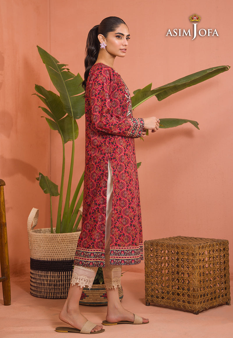 AJGR-04 EMBROIDERED COTTON SILK 1 PC