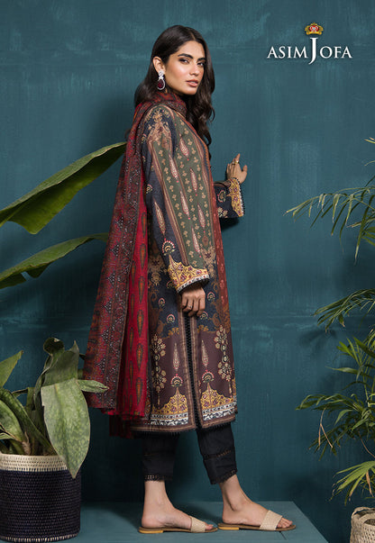 AJGR-17 PRINTED SWISS LAWN 3 PCS