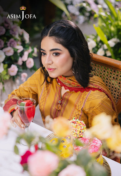 AJGB-14 PRINTED LAWN 3 PCS