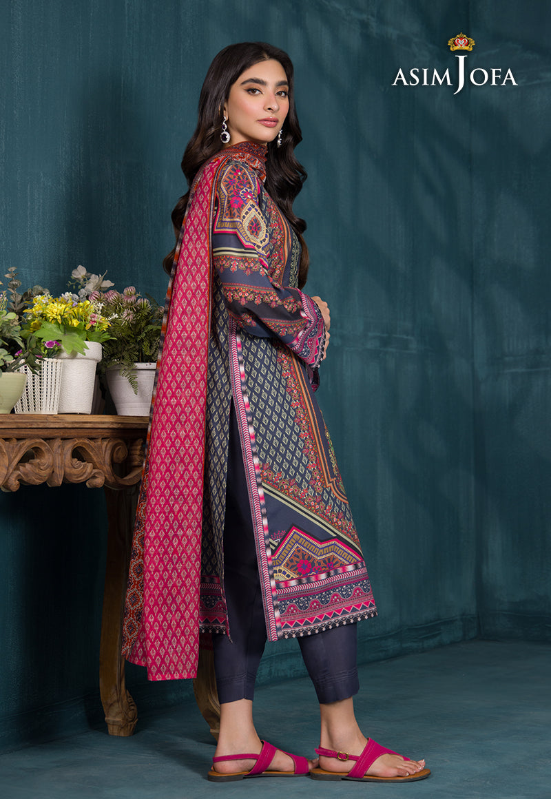 AJGR-12 PRINTED SWISS LAWN 3 PCS