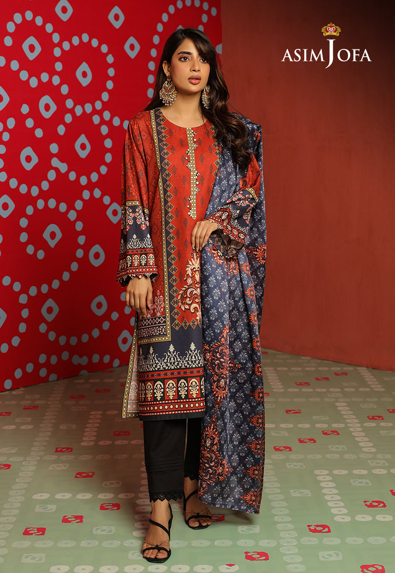 AJTM-10 - 2 PCS PRINTED GEORGETTE SILK 2 PCS